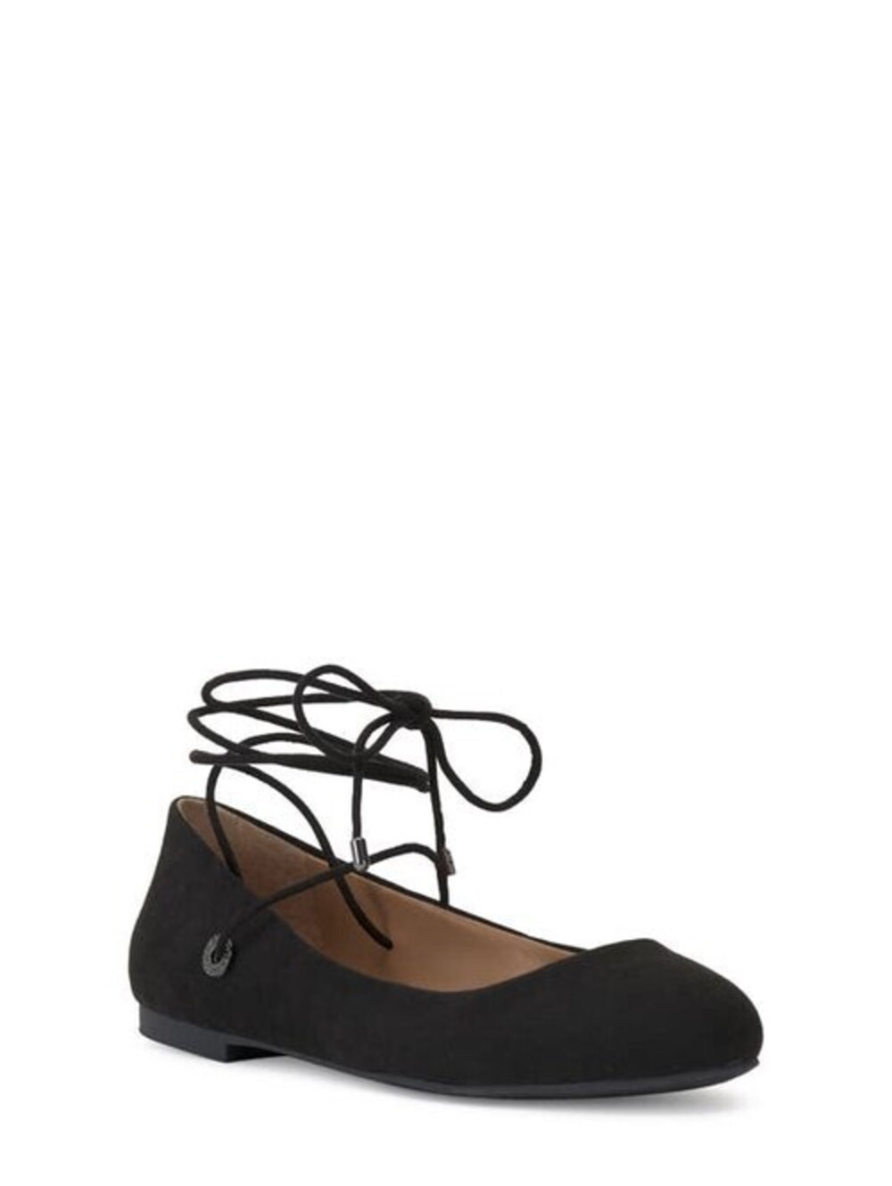 Women's Jessica Simpson Bingley Lace Up Flat Black Size 8M